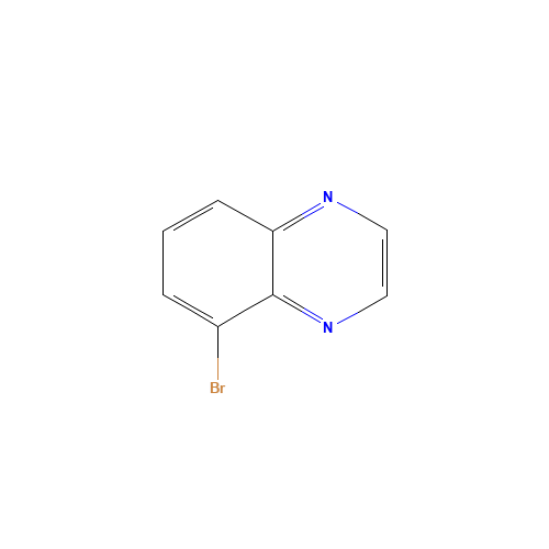 5-Bromoquinoxaline (CAS: 76982-23-5) - Chemical Structure and Molecular Formula 