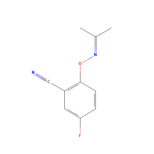 5-Fluoro-2-[(isopropylideneamino)oxy]benzonitrile (CAS: 868271-04-9) - Related Chemical Product