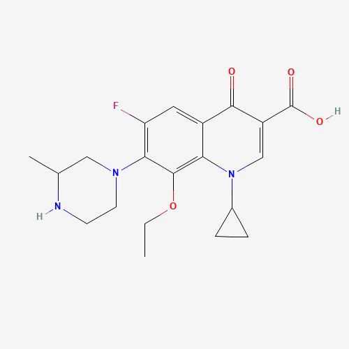 1-Cyclopropyl-8-ethoxy-6-fluoro-7-(3-methyl-1-piperazinyl)-4-oxo-1,4-dihydro-3-quinolinecarboxylic acid (CAS: 182868-72-0) - Related Chemical Product
