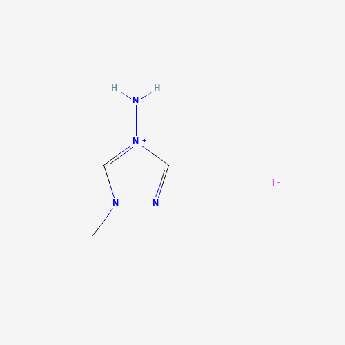 4-Amino-1-methyl-1,2,4-triazolium iodide (CAS: 39602-93-2) - Chemical Structure and Molecular Formula 