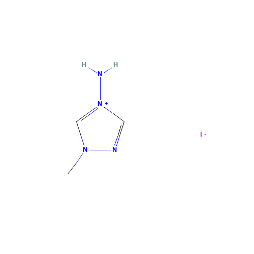 4-Amino-1-methyl-1,2,4-triazolium iodide (CAS: 39602-93-2) - Chemical Structure and Molecular Formula 