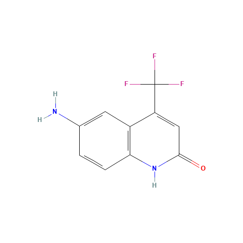 6-amino-4-(trifluoromethyl)quinolin-2-ol (CAS: 328955-57-3) - Chemical Structure and Molecular Formula 