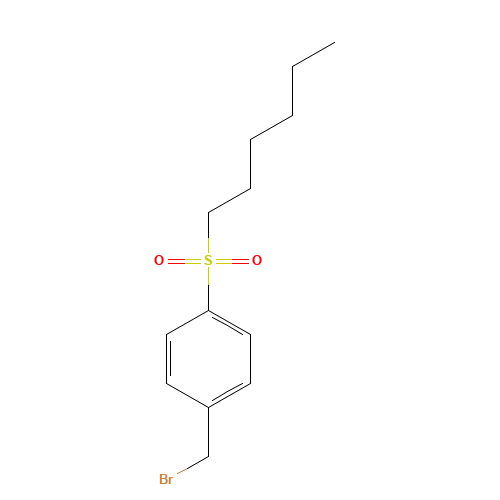 1-(Bromomethyl)-4-(hexylsulfonyl)benzene (CAS: 136528-93-3) - Related Chemical Product