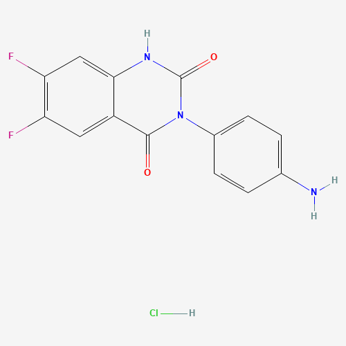 3-(4-Aminophenyl)-6,7-difluoro-2,4(1H,3H)-quinazolinedione hydrochloride (1:1) (CAS: 936500-99-1) - Related Chemical Product