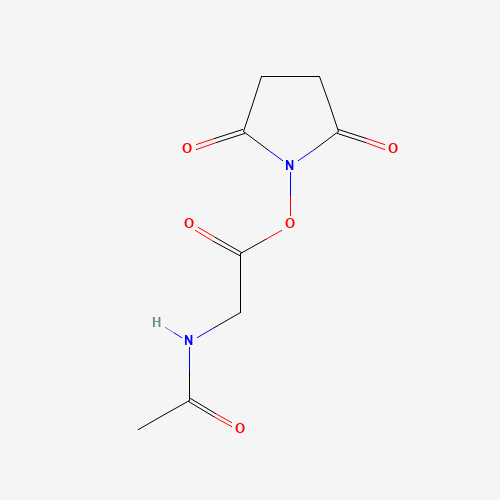 2,5-Dioxopyrrolidin-1-yl N-acetylglycinate (CAS: 24715-24-0) - Chemical Structure and Molecular Formula 