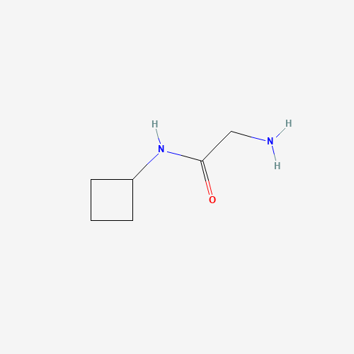 N-Cyclobutylglycinamide (CAS: 359821-39-9) - Chemical Structure and Molecular Formula 