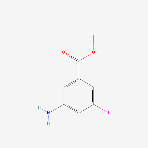 Methyl 3-amino-5-iodobenzoate (CAS: 217314-45-9) - Chemical Structure and Molecular Formula 