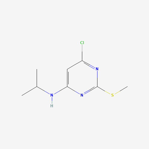 6-Chloro-N-isopropyl-2-(methylsulfanyl)-4-pyrimidinamine (CAS: 951884-54-1) - Chemical Structure and Molecular Formula 