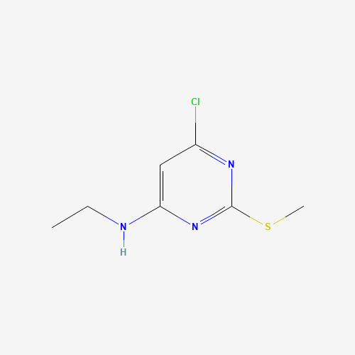 6-Chloro-N-ethyl-2-(methylsulfanyl)-4-pyrimidinamine (CAS: 339017-83-3) - Chemical Structure and Molecular Formula 