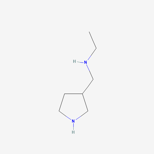 Ethyl-pyrrolidin-3-ylmethyl-amine (CAS: 91187-83-6) - Chemical Structure and Molecular Formula 