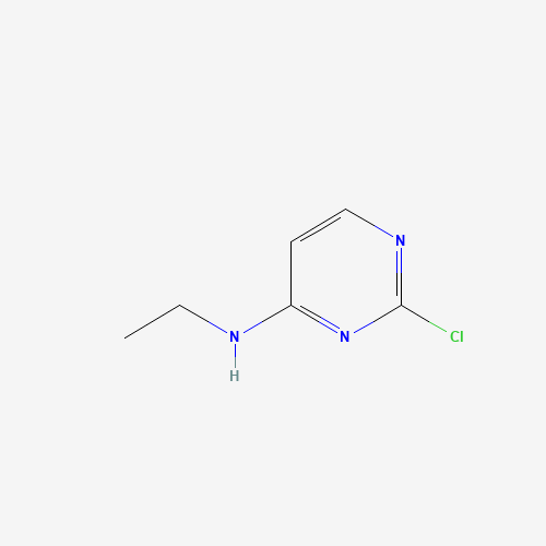 2-Chloro-N-ethyl-4-pyrimidinamine (CAS: 86443-51-8) - Chemical Structure and Molecular Formula 