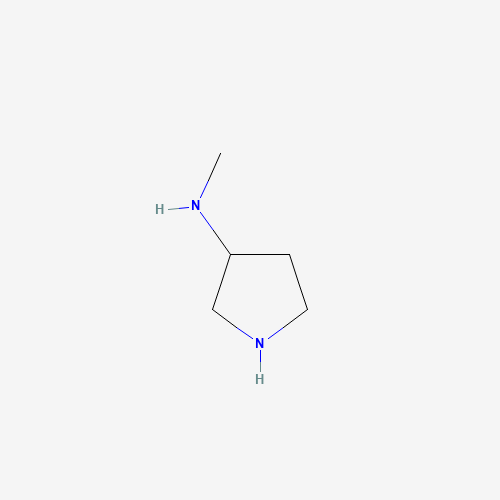 N-Methylpyrrolidin-3-amine (CAS: 83030-08-4) - Chemical Structure and Molecular Formula 