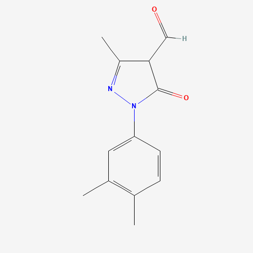 2-(3,4-Dimethylphenyl)-5-methyl-3-oxo-2,3-dihydro-1H-pyrazole-4-carbaldehyde (CAS: 473681-77-5) - Related Chemical Product