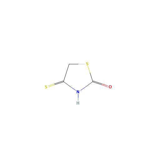 2-Thiazolidinone,4-thioxo- (CAS: 4303-29-1) - Chemical Structure and Molecular Formula 