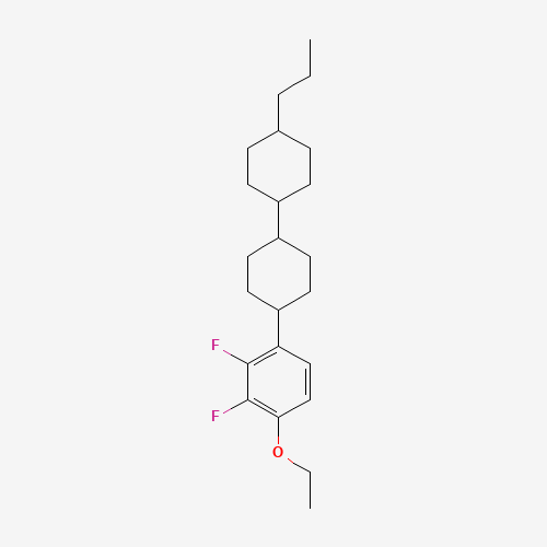 4-(4-Ethoxy-2,3-difluorophenyl)-4'-propyl-1,1'-bi(cyclohexyl) (CAS: 123560-48-5) - Chemical Structure and Molecular Formula 