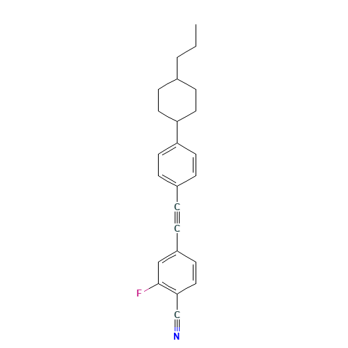 BENZONITRILE,2-FLUORO-4-[[4-(4-PROPYLCYCLOHEXYL)PHENYL]ETHYNYL]-,TRANS- (CAS: 141743-43-3) - Related Chemical Product