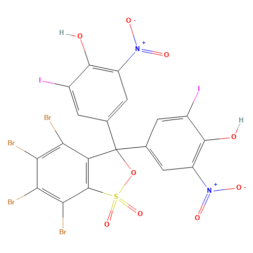 3,3'-dinitro-5,5'-diiodo-3,4,5,6-trtrabromophenol-sulfonephthalein (CAS: 145551-16-2) - Related Chemical Product