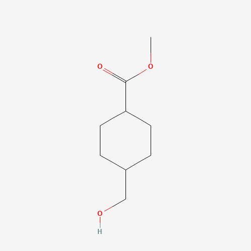 Methyl trans-4-(hydroxymethyl)cyclohexanecarboxylate (CAS: 110928-44-4) - Chemical Structure and Molecular Formula 