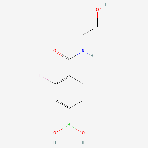 {3-Fluoro-4-[(2-hydroxyethyl)carbamoyl]phenyl}boronic acid (CAS: 874289-21-1) - Related Chemical Product