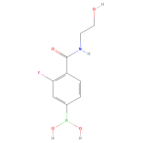 {3-Fluoro-4-[(2-hydroxyethyl)carbamoyl]phenyl}boronic acid (CAS: 874289-21-1) - Related Chemical Product