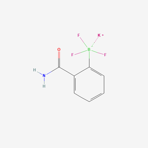 Potassium (2-carbamoylphenyl)(trifluoro)borate(1-) (CAS: 850623-70-0) - Chemical Structure and Molecular Formula 
