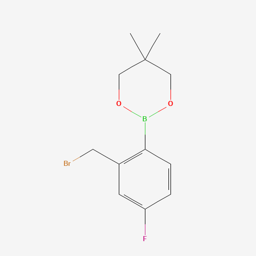 2-[2-(Bromomethyl)-4-fluorophenyl]-5,5-dimethyl-1,3,2-dioxaborinane (CAS: 673456-16-1) - Related Chemical Product