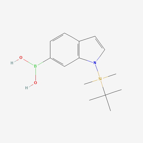 {1-[Dimethyl(2-methyl-2-propanyl)silyl]-1H-indol-6-yl}boronic acid (CAS: 913835-60-6) - Related Chemical Product