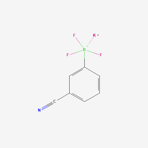 Potassium (3-cyanophenyl)(trifluoro)borate(1-) (CAS: 850623-46-0) - Chemical Structure and Molecular Formula 