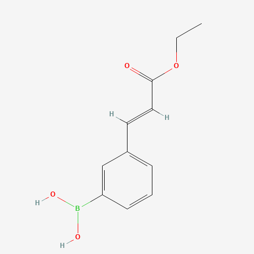 {3-[(1E)-3-Ethoxy-3-oxo-1-propen-1-yl]phenyl}boronic acid (CAS: 913835-51-5) - Chemical Structure and Molecular Formula 