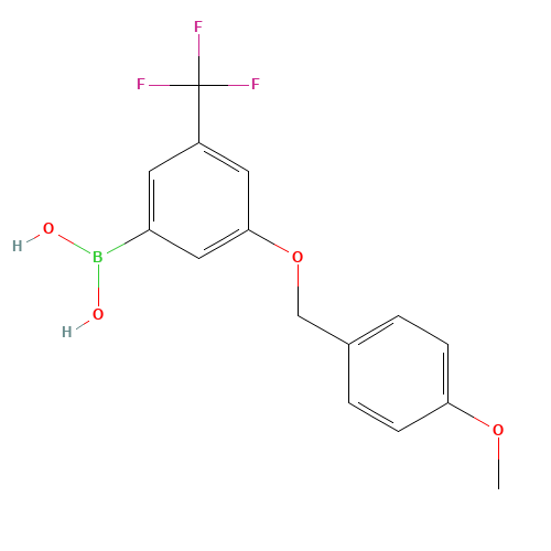 {3-[(4-Methoxybenzyl)oxy]-5-(trifluoromethyl)phenyl}boronic acid (CAS: 913835-77-5) - Related Chemical Product