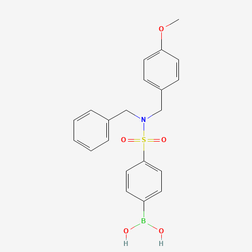 {4-[Benzyl(ethyl)carbamoyl]phenyl}boronic acid (CAS: 913835-95-7) - Chemical Structure and Molecular Formula 