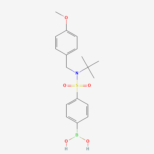 {4-[(4-Methoxybenzyl)(2-methyl-2-propanyl)sulfamoyl]phenyl}boronic acid (CAS: 957060-86-5) - Related Chemical Product