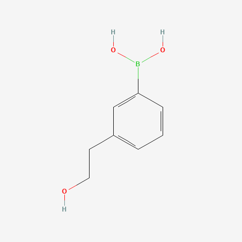 [3-(2-hydroxyethyl)phenyl]boronic acid (CAS: 647853-32-5) - Chemical Structure and Molecular Formula 