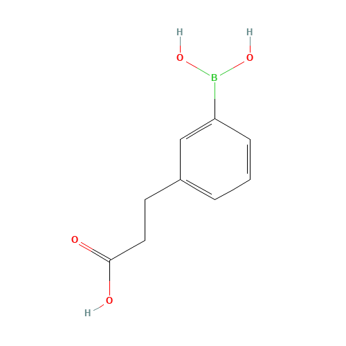 3-[3-(Dihydroxyboryl)phenyl]propanoic acid (CAS: 693803-17-7) - Chemical Structure and Molecular Formula 