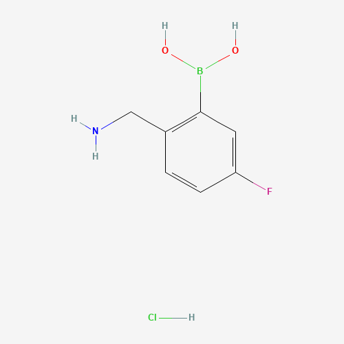 [2-(Aminomethyl)-5-fluorophenyl]boronic acid hydrochloride (1:1) (CAS: 850568-03-5) - Related Chemical Product