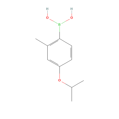(4-Isopropoxy-2-methylphenyl)boronic acid (CAS: 871126-21-5) - Chemical Structure and Molecular Formula 