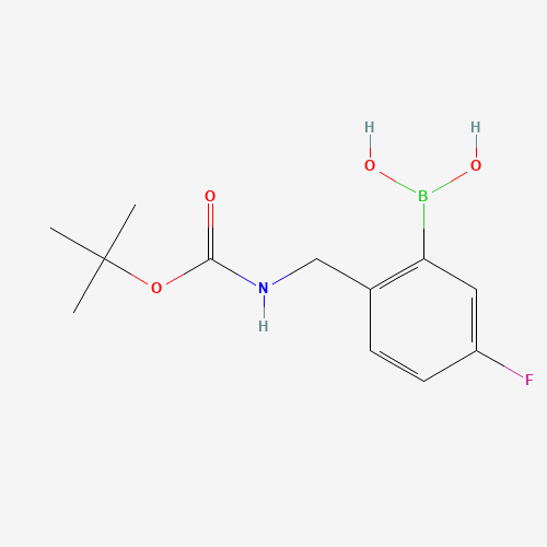 {5-Fluoro-2-[({[(2-methyl-2-propanyl)oxy]carbonyl}amino)methyl]phenyl}boronic acid (CAS: 850568-43-3) - Related Chemical Product
