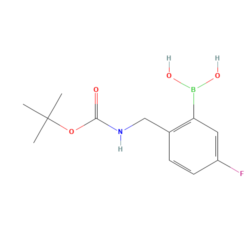 {5-Fluoro-2-[({[(2-methyl-2-propanyl)oxy]carbonyl}amino)methyl]phenyl}boronic acid (CAS: 850568-43-3) - Related Chemical Product