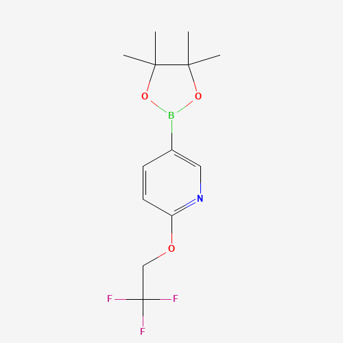 6-(2,2,2-trifluoroethoxy)pyridine-3-boronic acid pinacol ester (CAS: 1268467-17-9) - Chemical Structure and Molecular Formula 
