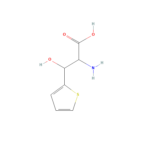 3-(2-Thienyl)serine (CAS: 32595-59-8) - Chemical Structure and Molecular Formula 