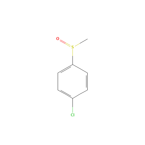 1-Chloro-4-(methylsulfinyl)benzene (CAS: 934-73-6) - Chemical Structure and Molecular Formula 