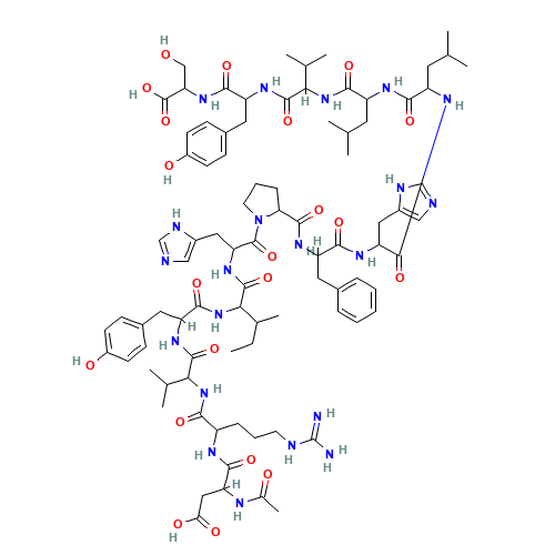 AC-ASP-ARG-VAL-TYR-ILE-HIS-PRO-PHE-HIS-LEU-LEU-VAL-TYR-SER-OH (CAS: 66641-26-7) - Related Chemical Product