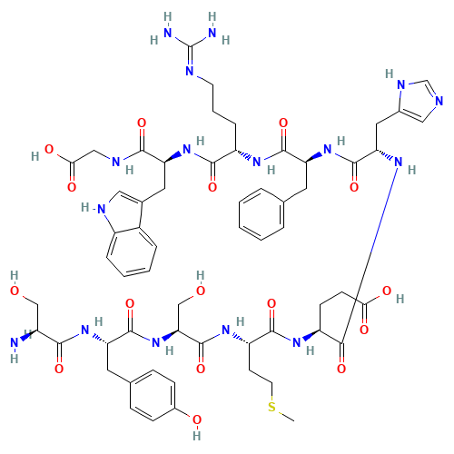 Seryltyrosylserylmethionyl-a-glutamylhistidylphenylalanylarginyltryptophylglycine (CAS: 2791-05-1) - Related Chemical Product
