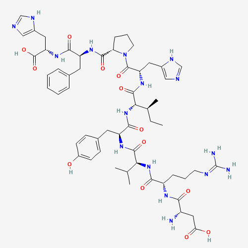 H-ASP-ARG-VAL-TYR-ILE-HIS-PRO-PHE-HIS-OH (CAS: 34273-12-6) - Related Chemical Product