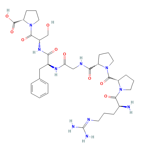 N5-(Diaminomethylene)-L-ornithyl-L-prolyl-L-prolylglycyl-L-phenylalanyl-L-seryl-L-proline (CAS: 23815-87-4) - Related Chemical Product