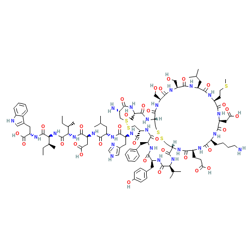 Endothelin (CAS: 117399-94-7) - Chemical Structure and Molecular Formula 