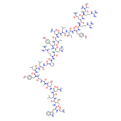 H-GLY-TRP-THR-LEU-ASN-SER-ALA-GLY-TYR-LEU-LEU-GLY-PRO-ARG-HIS-TYR-ILE-ASN-LEU-ILE-THR-ARG-GLN-ARG-TYR-NH2 (CAS: 147138-51-0) - Related Chemical Product