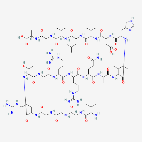 H-ILE-ALA-ALA-GLY-ARG-THR-GLY-ARG-ARG-GLN-ALA-ILE-HIS-ASP-ILE-LEU-VAL-ALA-ALA-OH (CAS: 126370-52-3) - Chemical Structure and Molecular Formula 