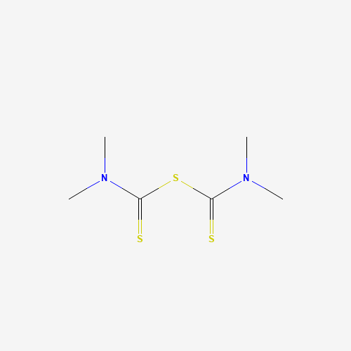 N,N,N',N'-Tetramethyldicarbonotrithioic diamide (CAS: 97-74-5) - Chemical Structure and Molecular Formula 