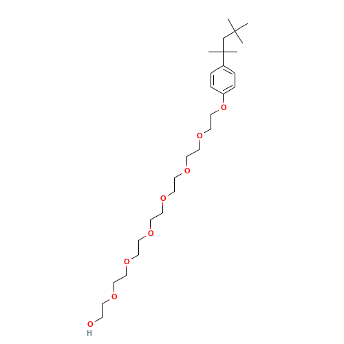 2-{2-[4-(2,4,4-Trimethyl-2-pentanyl)phenoxy]ethoxy}ethanol (CAS: 9036-19-5) - Related Chemical Product